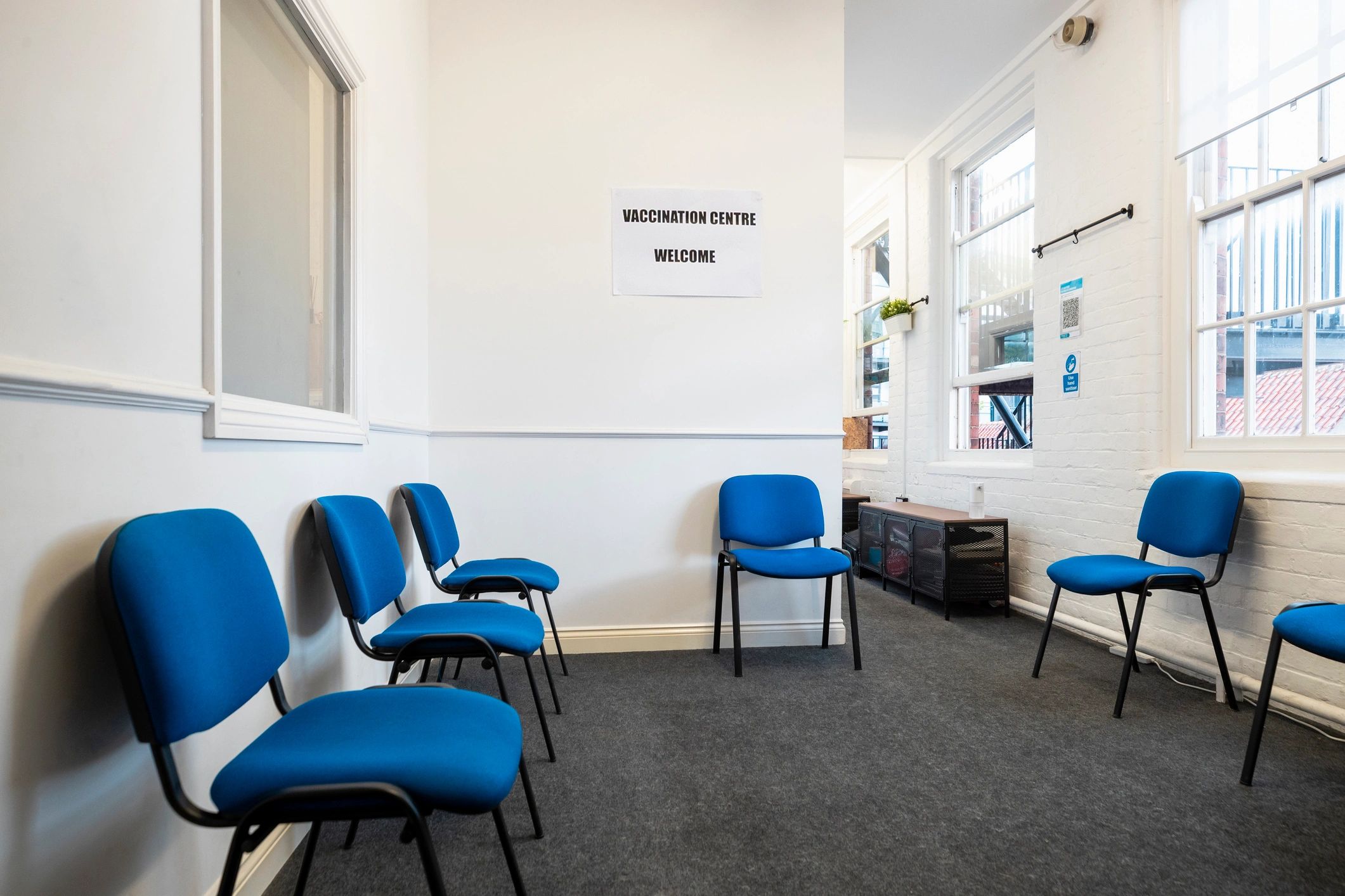Calm medical waiting room