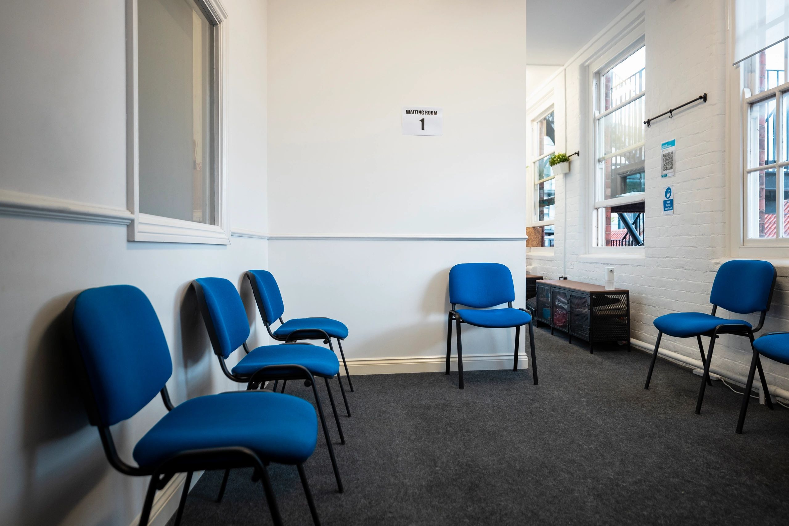 Comfortable clinic waiting room