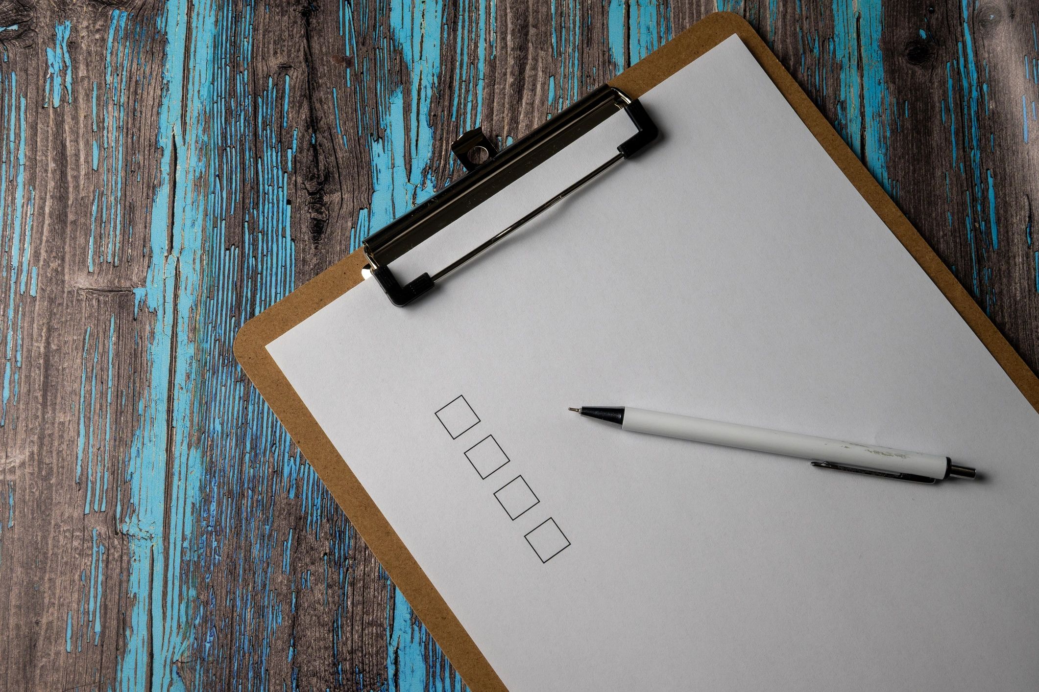 Clipboard and pen representing documentation and privacy practices